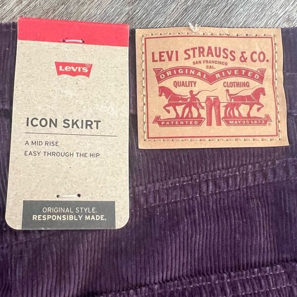 Levi's Corduroy Icon Skirt-Size 27 - Picture 3 of 9